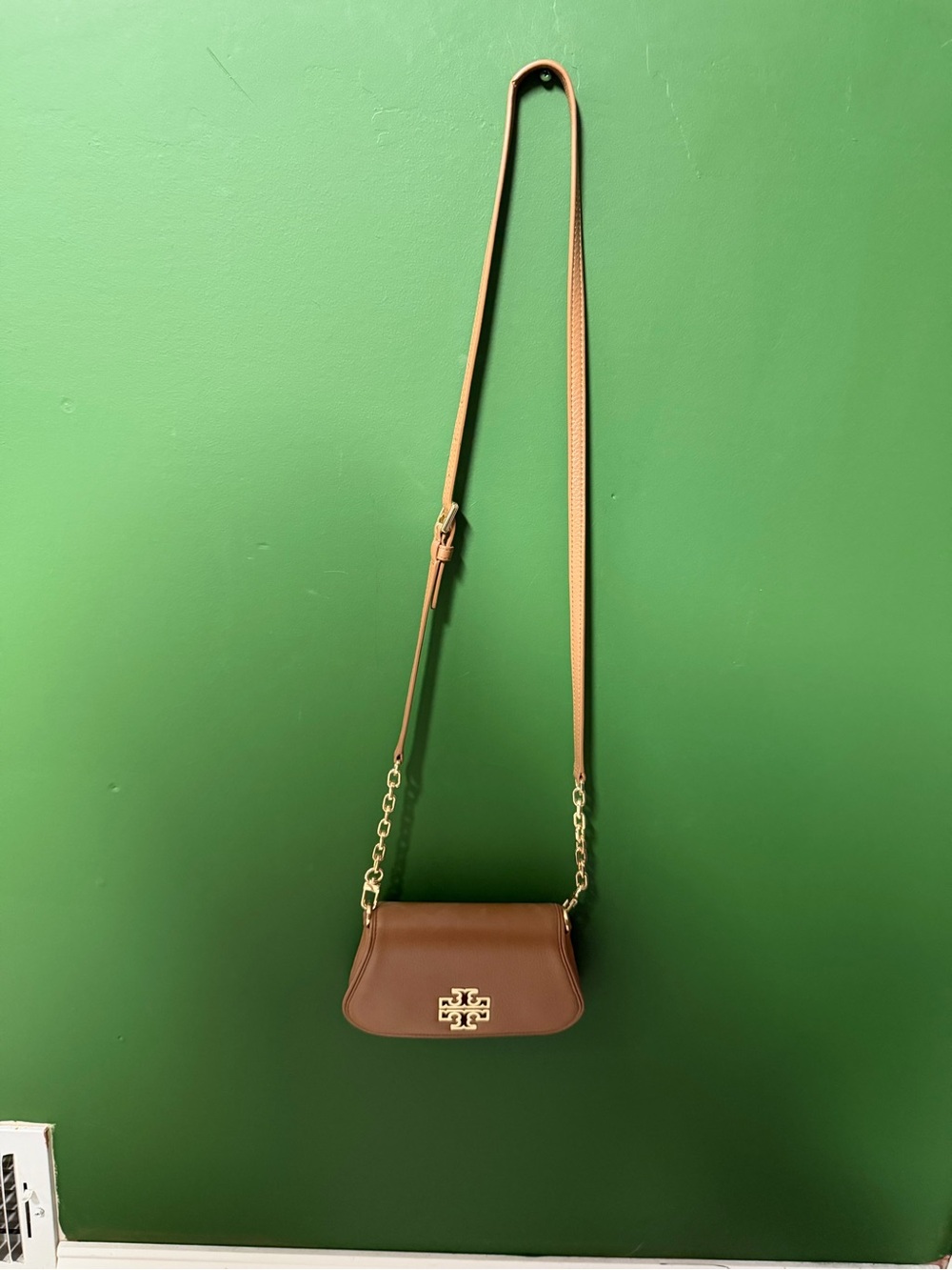 Tory Burch Brown Leather Crossbody Bag